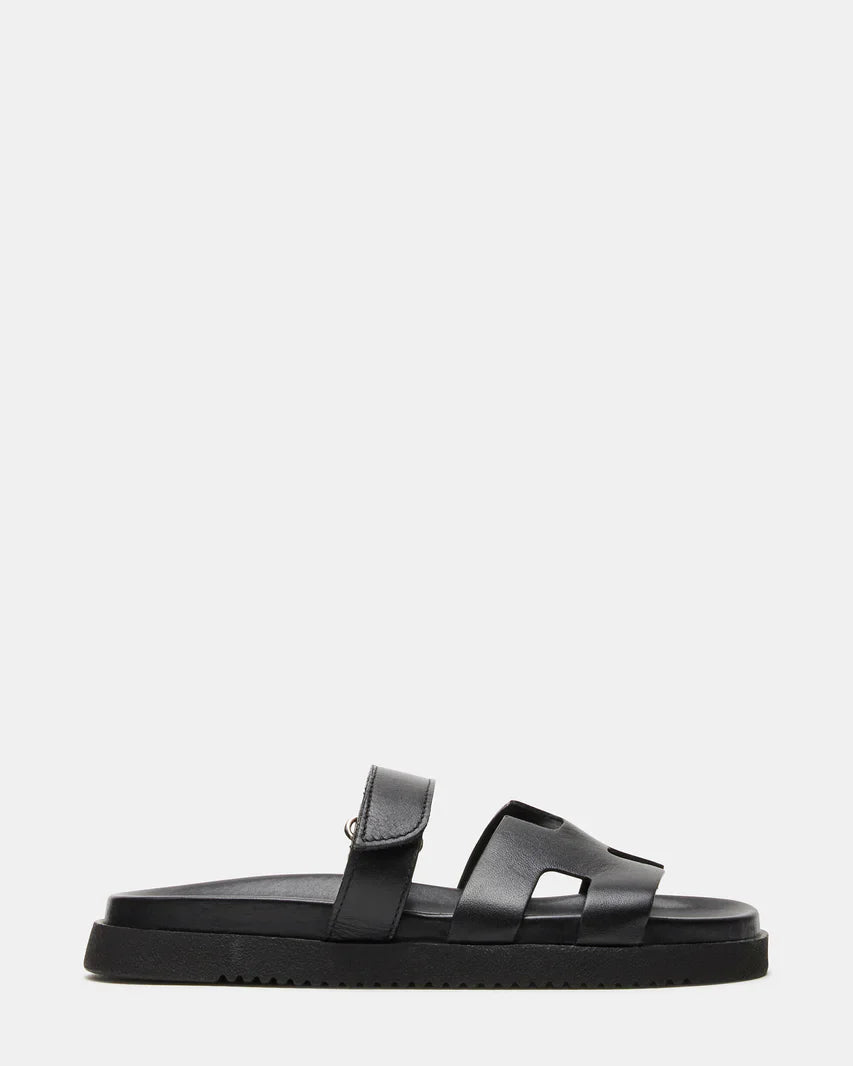 Steve Madden MAYVEN BLACK LEATHER Sandals