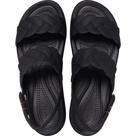 Crocs Women's Brooklyn Woven Low Wedge Sandals