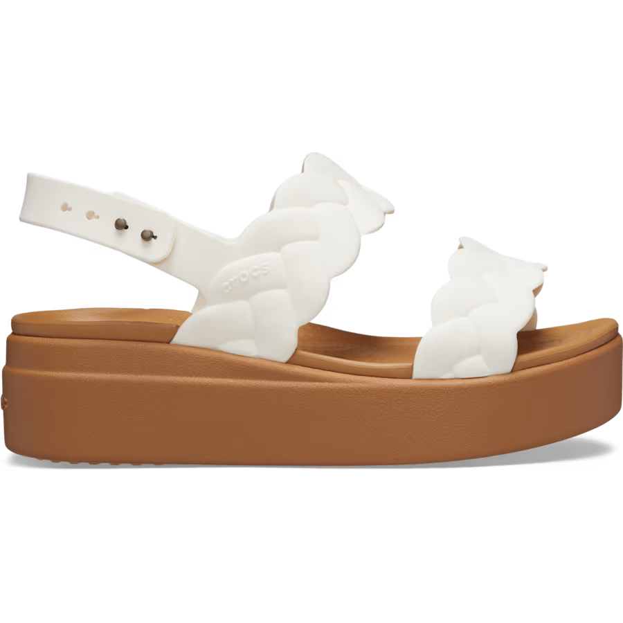 Crocs Women's Brooklyn Woven Low Wedge Sandals