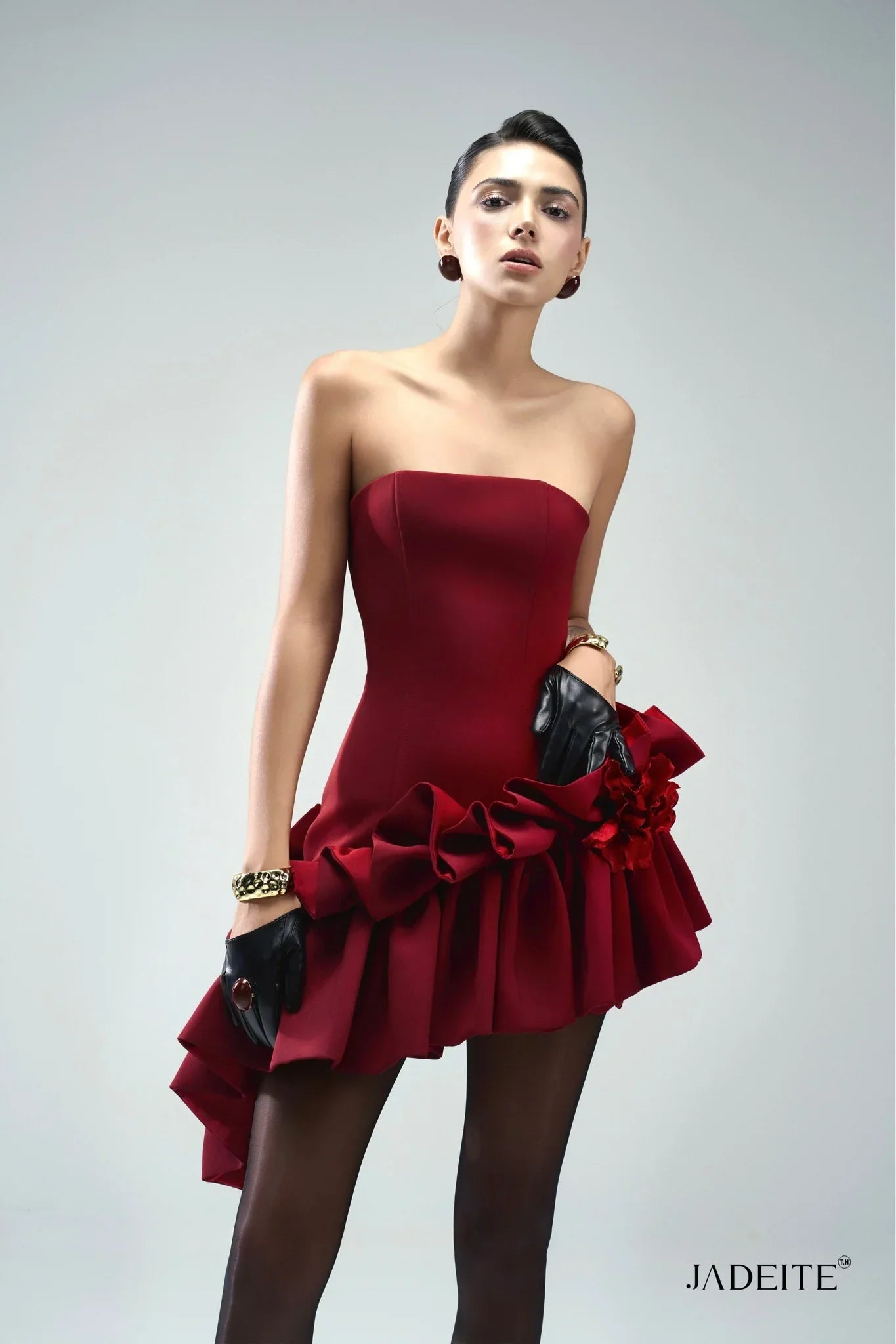 Seaweed R Strapless Dress